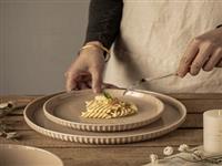 Фарфоровая Десертная Тарелка Eka,Высококачественная Керамическая Коричневая Керамическая Посуда,Набор Посуды С Обеденными Наборами,Наборы Столовой Посуды